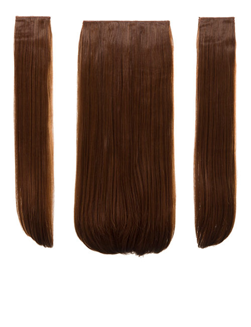 Three Pieces Natural Straight Clip in Extension