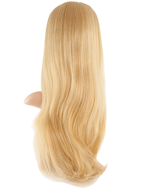 Chloe Long natural wavy synthetic half head wig