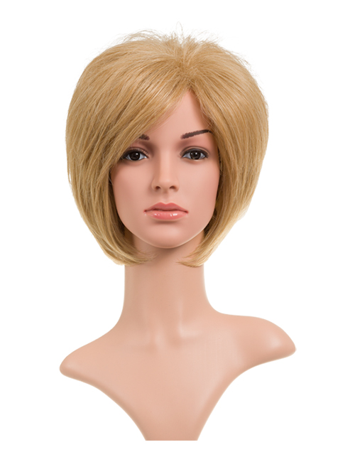Lucy Natural Short Synthetic Full Head Wig