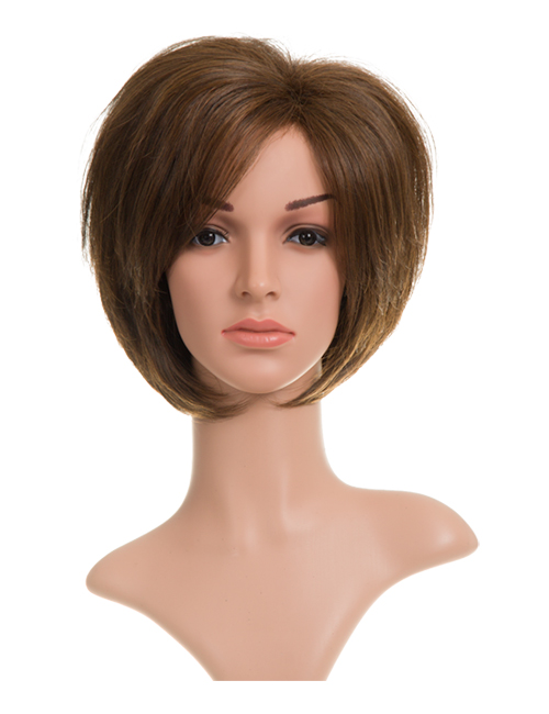 Lucy Natural Short Synthetic Full Head Wig
