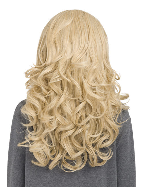 KOKO COUTURE Cheryl Reversible Curly Half-Head Wig (RRP: £29.99) - Bleach Blonde 60
